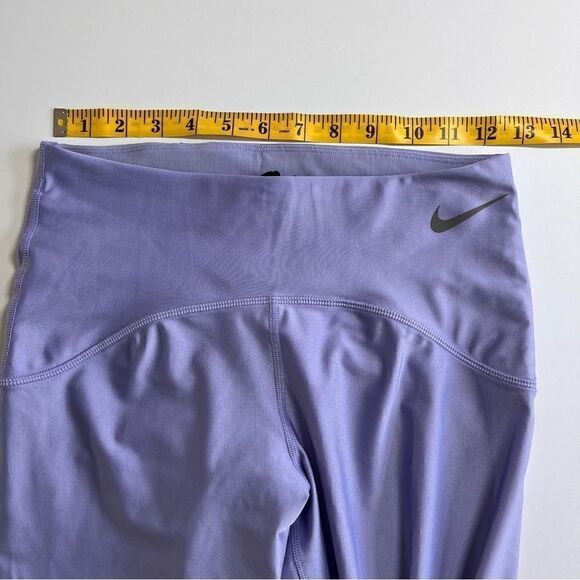 Nike Running Speed Legging Tights Shiny Light Purple Grey Details Women's Medium - Picture 7 of 10